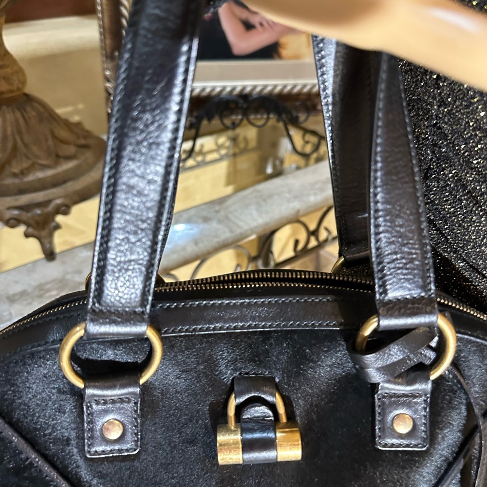 Gorgeous Yves Saint Laurent Black Pony Hair Large Muse Bag - Picture 5 of 16